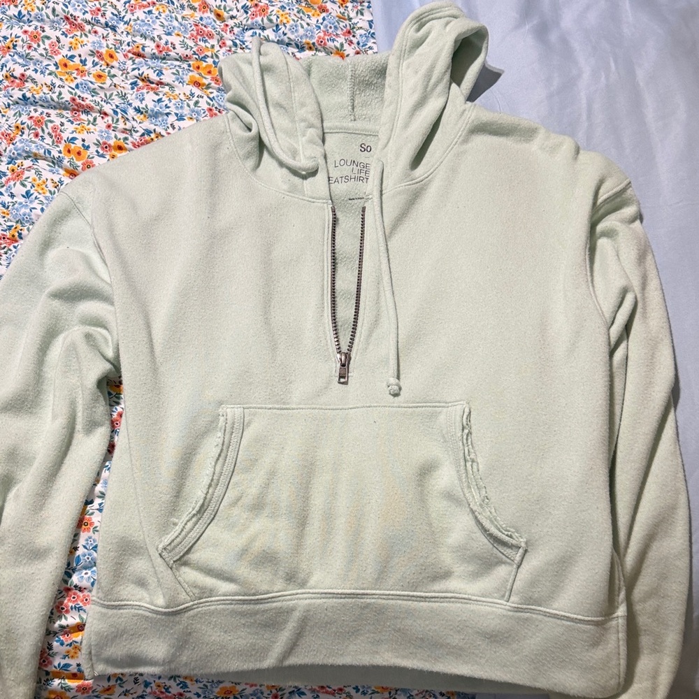 SO Women's Mint Green Cowl Neck Sweater